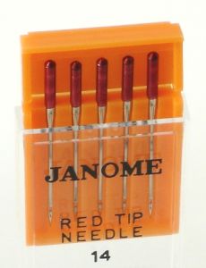 Janome Size 14 Red Tip Sewing and Embroidery Needles