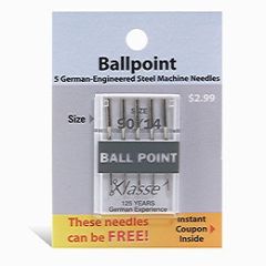 Klasse Ballpoint Size 90/14 Needles