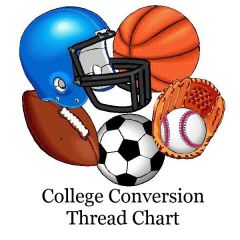 College Thread Color Conversion Chart