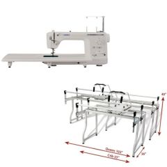 Juki TL-2000Qi Grace Q-Zone Queen Quilting Frame Combo Package + G-Series Top Plate & Handles