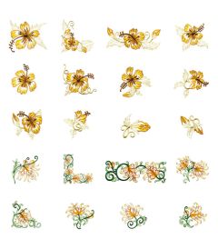 DIME Inspiration Collection Embroidery Designs #11 Fancy Petals