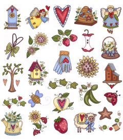 DIME Inspirations Collection Embroidery Designs #24 Contemporary Country