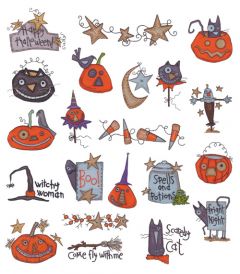 DIME Inspiration Collection Embroidery Designs #31 Kookie Spookie Fun