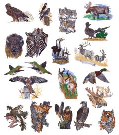 DIME Inspiration Collection Embroidery Designs #42 Lynn Bean Wildlife