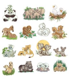 DIME Inspiration Collection Embroidery Designs #44 Morehead Baby Animals