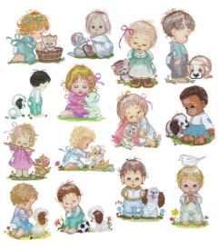 DIME Inspiration Collection Embroidery Designs #46 Morehead Bay Kids and Friends