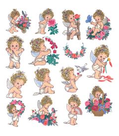 DIME Inspiration Collection Embroidery Designs Morehead #50 Cherished Angels