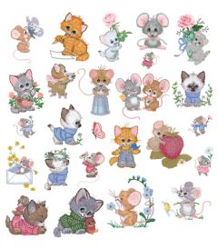 DIME Inspiration Collection Embroidery Designs #57 Morehead Precious Pals