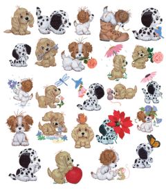 DIME Inspiration Collection Embroidery Designs #58 Morehead Puppy Toes