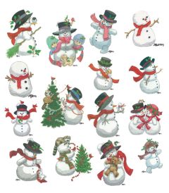 DIME Inspiration Collection Embroidery Designs #59 Morehead Snowmen