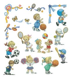 DIME Inspiration Collection Embroidery Designs #60 Morehead Sports Kids