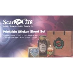 Brother ScanNCut Printable Sticker Sheet Set CAPSS1