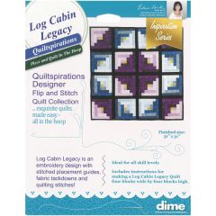 DIME Designs in Machine Embroidery #6 Log Cabin Legacy Quiltspirations Software