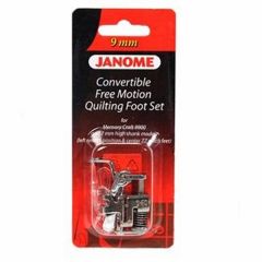 Janome Convertible Free Motion Quilt Foot Set for 9mm Machines