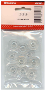 Husqvarna Viking Bobbins Plastic 10 Pack (2, 3, 4) 412061245