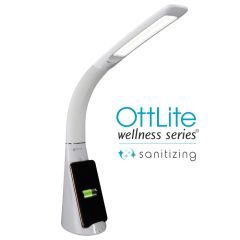 OttLite Purify LED Sanitizing Desk Lamp with Wireless Charging SCNQC00S
