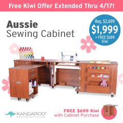 Kangaroo Aussie II Sewing Cabinet in Teak