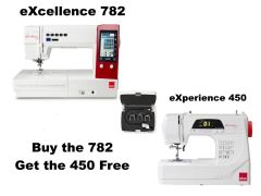 Elna eXcellence 782 and Elna 450 Sewing Machine Combination Offer