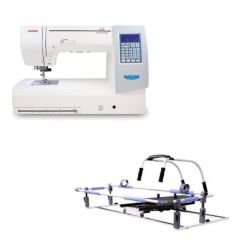 Janome 8200 Quilting Machine and Grace Cutie Breeze Frame Combo