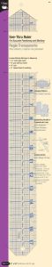 Dritz Quilt-N-Sew See-Thru Quilting and Embroidery Ruler