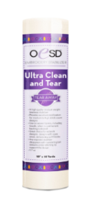 OESD Embroidery Stabilizer - Ultra Clean and Tear 10" x 10 yd - HBT17-10