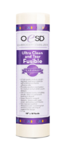 OESD Embroidery Stabilizer - Ultra Clean and Tear Fusible 10" x 10 yd - HBTF17-10