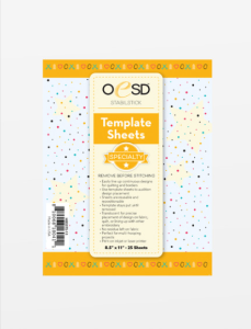 OESD StabilStick Template Sheets 8.5" x 11" - HBSSTS-11