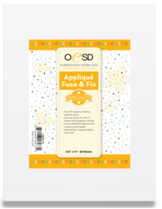 OESD Applique Fuse and Fix 8.5" x 11" sheets - HBA20-10