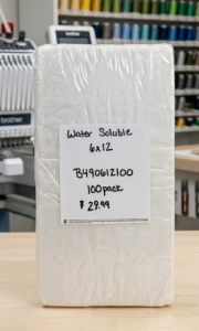 Water Soluble Topping Embroidery Stabilizer - 6 x 12 - 100 pack - B490612100