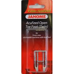 Janome Acufeed Open Toe Foot 9mm (Twin) - 202149004