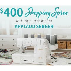 Baby Lock Applaud Creative Top Cover Stitch Machine with Bonus Kit and $400 Shopping Spree