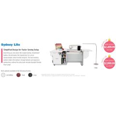Sydney Lite Dual Rail Sewing Cabinet with Holiday Bonus Offer