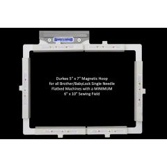 Durkee Magnetic 5" x 7" Embroidery Hoop for Brother Baby Lock Single Needle Machines