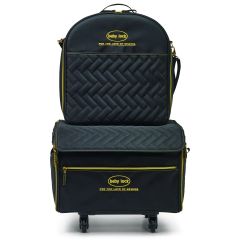 Baby Lock Large Trolley with Embroidery Arm Case- Quilted Black with Gold Logo & Components BLMTL-QLT