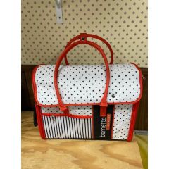 Bernette Sewing Machine Padded Tote Polka Dots