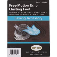Baby Lock Free Motion Echo Quilting Foot BLSR-FME