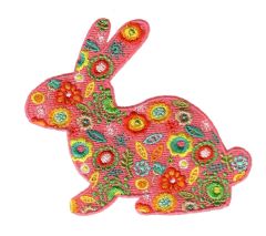 DIME On the House Free Design BohoBunny to use with Exquisite Embroidery Thread