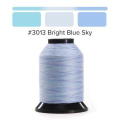 Grace Finesse Variegated Quilting Thread Bright Blue Sky #3013