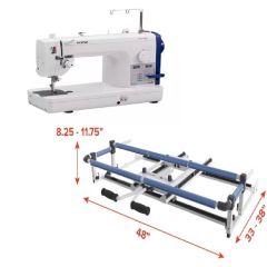 Grace Cutie Frame and Brother PQ1600S Quilting Frame and Machine Combo