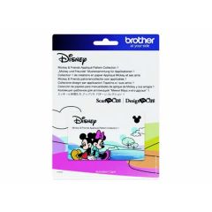 Brother ScanNCut Mickey & Friends Applique Pattern Collection 1