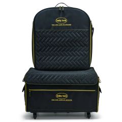 Baby Lock XL Trolley with Embroidery Arm Case- Quilted Black with Gold Logo & Components BLMTXL-QLT