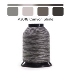 Grace Finesse Variegated Quilting Thread Canyon Shale #3018