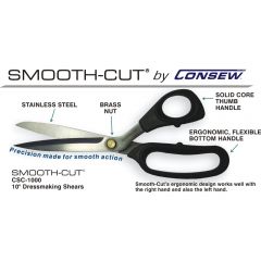 Consew CSC1000 10 Inch Smooth Cut Dressmaking Shears