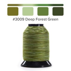 Grace Finesse Variegated Quilting Thread Deep Forest Green #3009