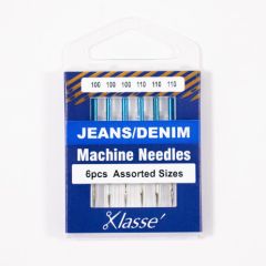 Klasse Denim Sewing Machine Needles in Assorted Sizes