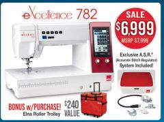 Elna Excellence 782 Sewing and Quilting Machine (Same as Janome MC9480) 
