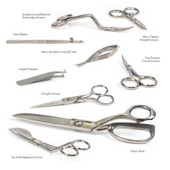 Elna 9 Piece Sewing Embroidery Quilting Scissor Set