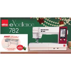 Elna Excellence 782 Sewing and Quilting Machine with Holiday Bonus (Same as Janome MC9480) 