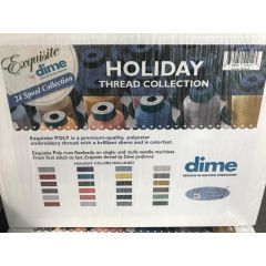 Exquisite by DIME 24 Spool Holiday Embroidery Thread Collection