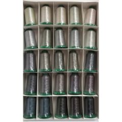 Exquisite 25 Shades of Gray Embroidery Thread Set